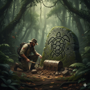 نماد لاک‌پشت در دفینه یابی